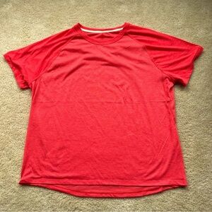 All In Motion Orange-Red Short Sleeve Active T-Shirt - Size XL - EUC - Polyester